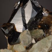  Cassiterite on Quartz