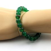 Green Agate Bracelet 8 mm Beads.
