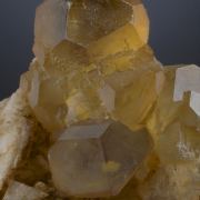 Fluorite - cubo-octahedral crystals on Dolomite