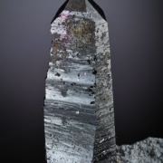 Quartz var. Amethyst on Prehnite