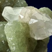 Prehnite Cast After Anhydrite With Calcite