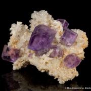 Fluorite on Dolomite with Quartz