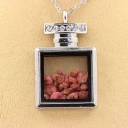 Raw Spinel necklace.