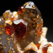 Spessartine with Smokey Quartz