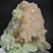 Prehnite crystals on Diopside
