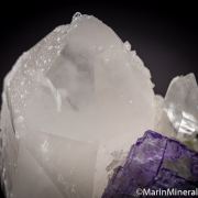 Fluorite on Quartz with Scheelite
