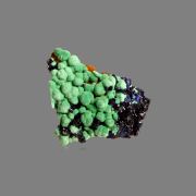 Azurite on Malachite