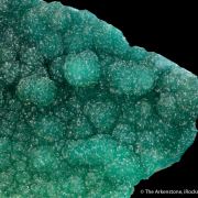 Cuprian Adamite on Quartz