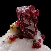 Spinel on marble