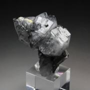 bi-terminated QUARTZ with BOULANGERITE inclusions