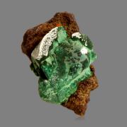 Wulfenite on Malachite after Azurite