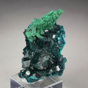 DIOPTASE, MALACHITE pseudomorph