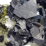 Sphalerite, pyrite, chalcopyrite, quartz