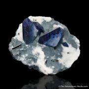 Benitoite and Neptunite with Joaquinite-(Ce)