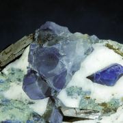 Benitoite with Neptunite