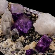 Fluorite with Quartz and Dolomite