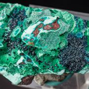 Cornetite on Malachite