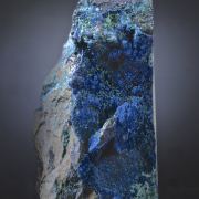 Cornetite - crystallized, with minor Malachite