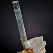 Beryl (Aquamarine) on Feldspar