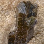 Apatite (Fluorapatite) on Calcite