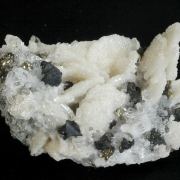 Quartz pseudo after Barite with Chalcocite
