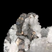 Bournonite and Quartz ps. Barite (mid-1800s)