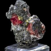 Sweet Home Rhodochrosite, Pyrite & Quartz on Tetrahedrite