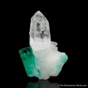 Emerald on Quartz
