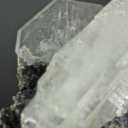 Barite with Malachite inclusions