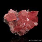 Rhodochrosite with Fluorite and Quartz