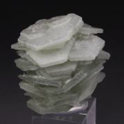 CALCITE with ACTINOLITE inclusions