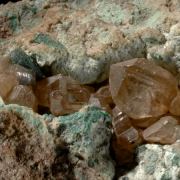 Cerussite with Malachite, Deviline etc. Vintage