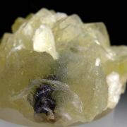 Prehnite with Graphite rod