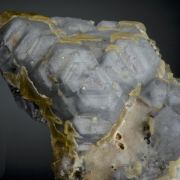 Fluorite - unusual form, hexagonal spinel twins in stack