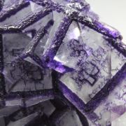 FLUORITE with PHANTOMS - border pattern