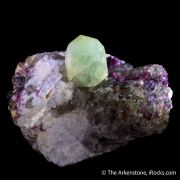 Rhodizite on Elbaite Tourmaline, Smoky Quartz, and Microcline