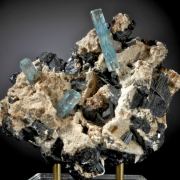 Beryl var Aquamarine with Schorl 