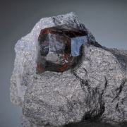Almandine in schist