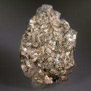 Fluorapatite with Siderite, Muscovite & Pyrite on Arsenopyrite