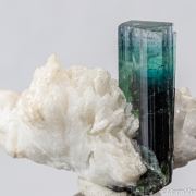 Indicolite on Albite
