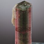 Elbaite var. Rubellite with blue-green center stripe