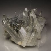 BOULANGERITE, QUARTZ