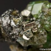 Tsavorite on Graphite
