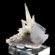 Calcite on Fluorite with Chalcopyrite