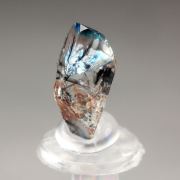 gem EUCLASE with TOURMALINE var. SCHORL inclusions