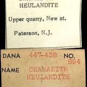 Chabazite on Heulandite