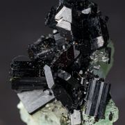 Babingtonite on Prehnite