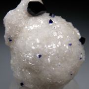 Azurite on Calcite