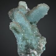 Chrysocolla with Quartz and Malachite