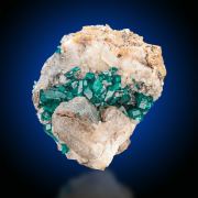Dioptase  & Calcite